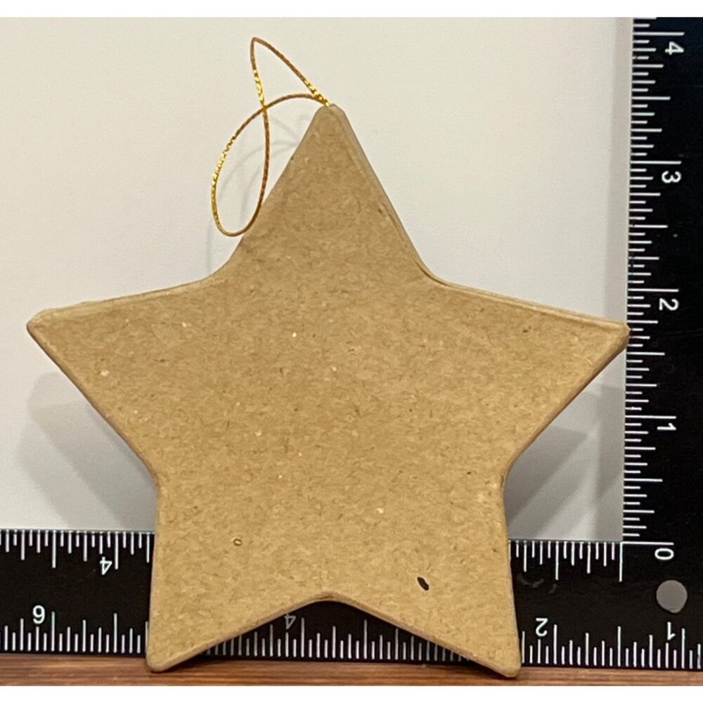 Paper Mache Star Ornament By Darice DIY Craft Christmas MSI103
